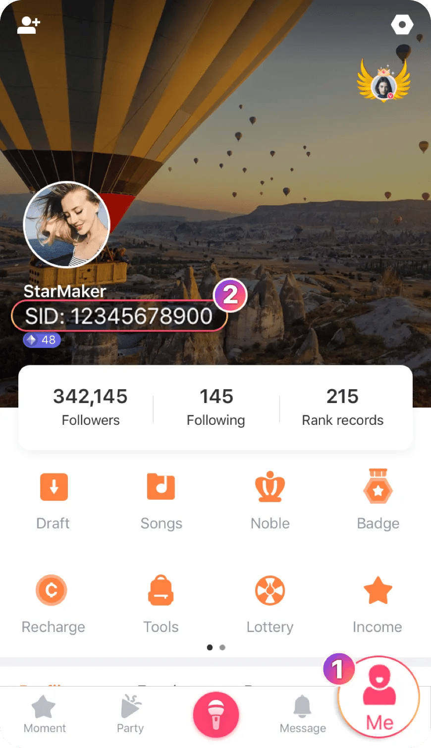 كيفية التحقق من معرف ستار ميكر: غناء كاريوكي.