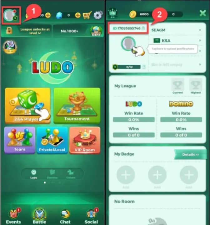 Comment vérifier l'identifiant de Yalla Ludo