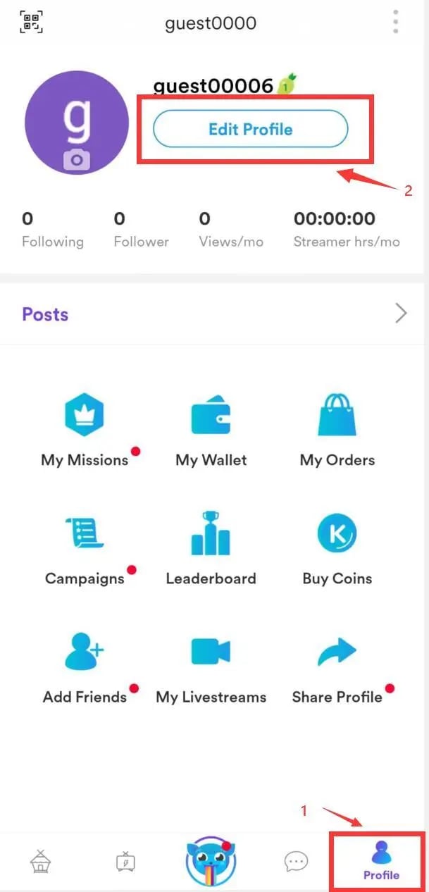 How to check KUMU LIVE ID