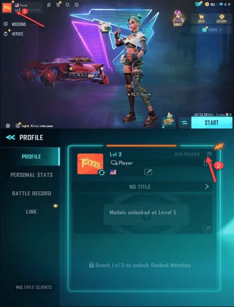 How to check Farlight 84 ID