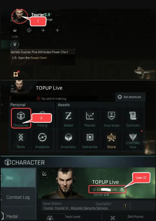How to check EVE Echoes ID