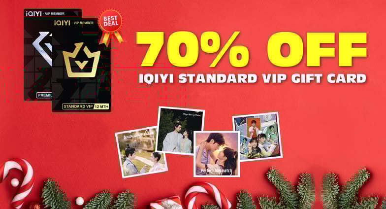 80% OFF! TOPUPlive Launches Christmas Sale on iQIYI Standard VIP