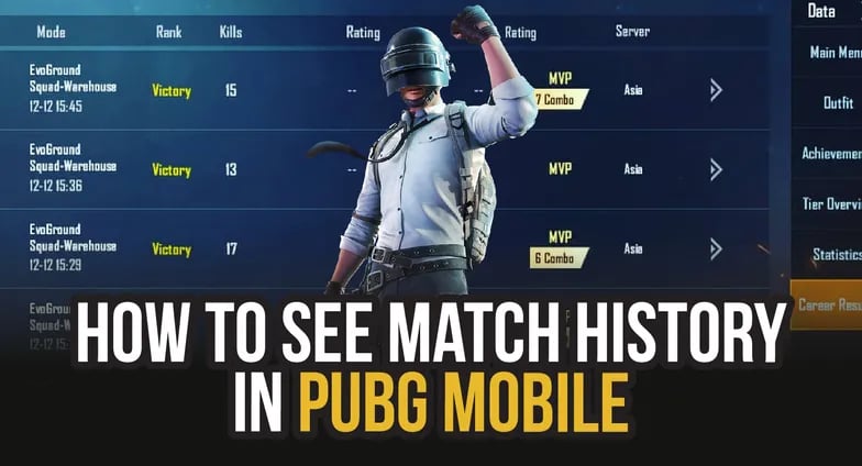 如何查看我在PUBG国际服手游中比赛记录