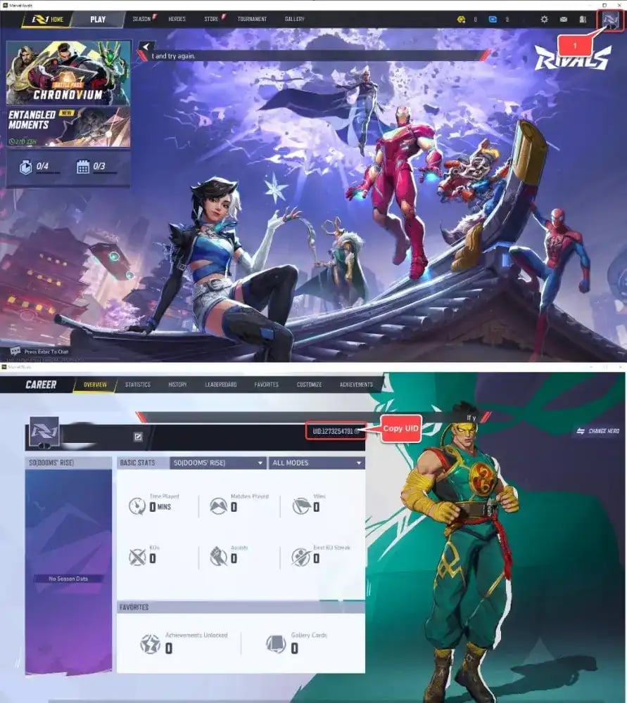 How to check Marvel Rivals ID