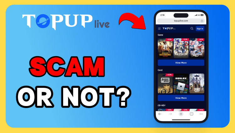 topuplive.com Reviews - Is TOPUPlive A Scam Or Legit Site?