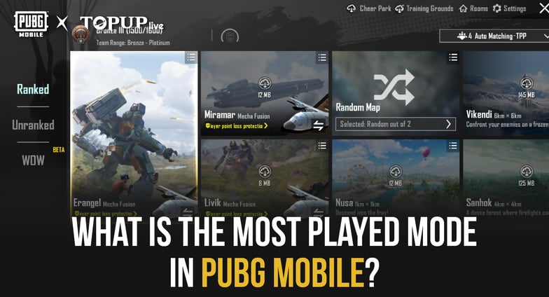 PUBG Mobileで最もプレイされているモードは何ですか？