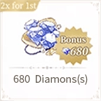 680 diamonds