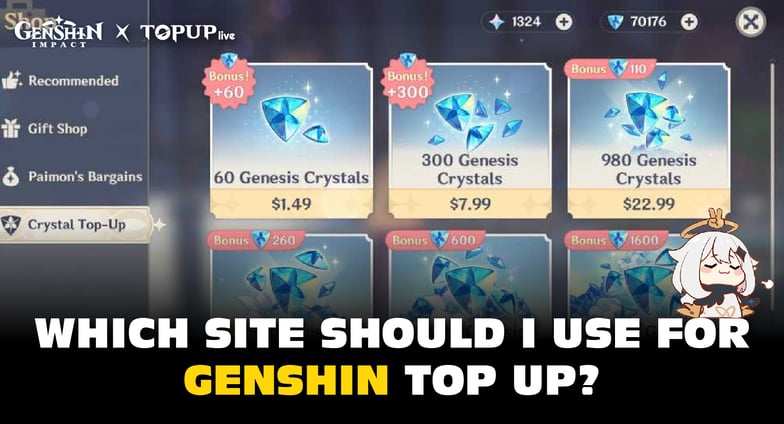 Který web bych měl použít pro Genshin Top Up: 4 nejlepší genshin top up