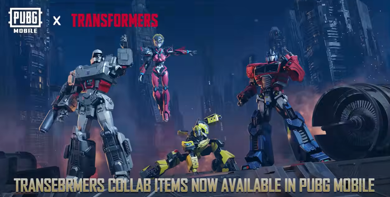 PUBG MOBILE X Transformers Collaboration Items Are Here! Autobots, transform!