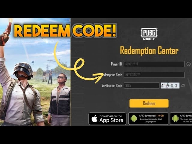 PUBG Mobile Redeem Codes For December 2025
