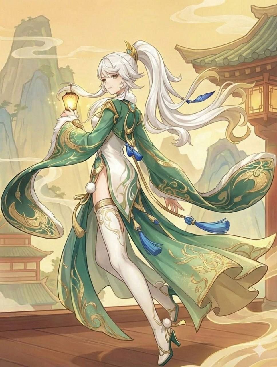 Genshin Luna IV Zi Bai (White Horse) Kit: Weapon, Constellations & Material