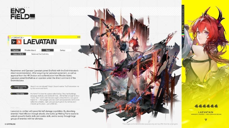 Arknights Endfield Laevatain Build: Weapon, Materials, Gear & Team Comps