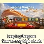Leaping Dragons Soar among high clouds