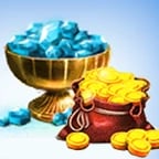 Combo1- 100,000 Coins+250 Gems