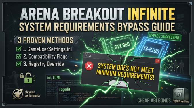 Arena Breakout Infinite System Requirements Bypass: How to Play Below Specs