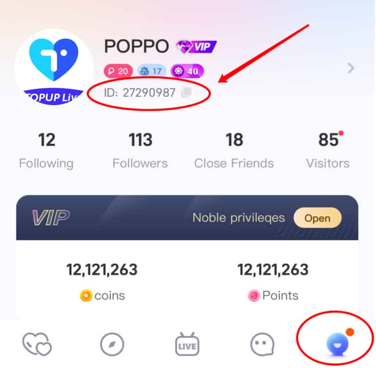 Poppo Live kimliği nasıl kontrol edilir