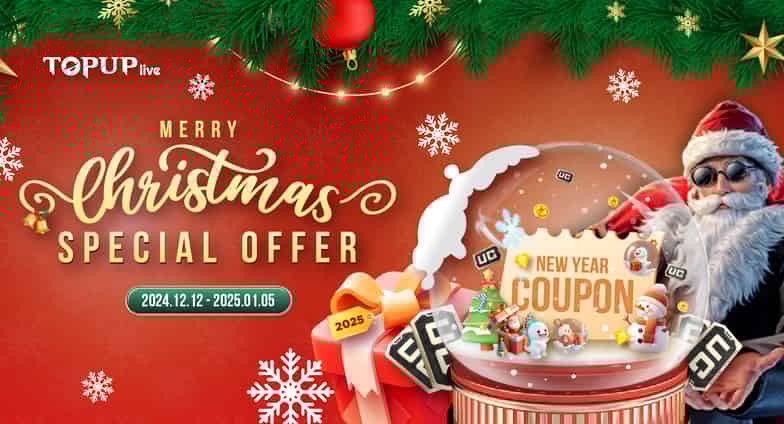 How to check TOPUPlive Christmas Campaign: Unwrap 25 Days of Amazing Deals! ID