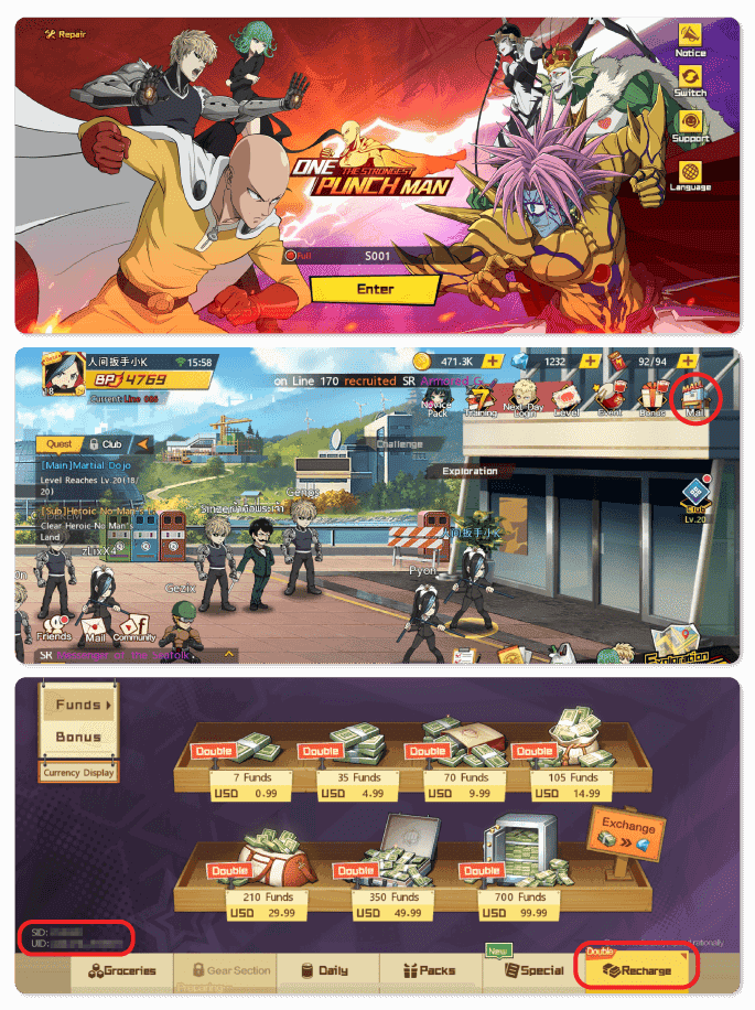 Cara menyemak ID One Punch Man: The Strongest (SEA).