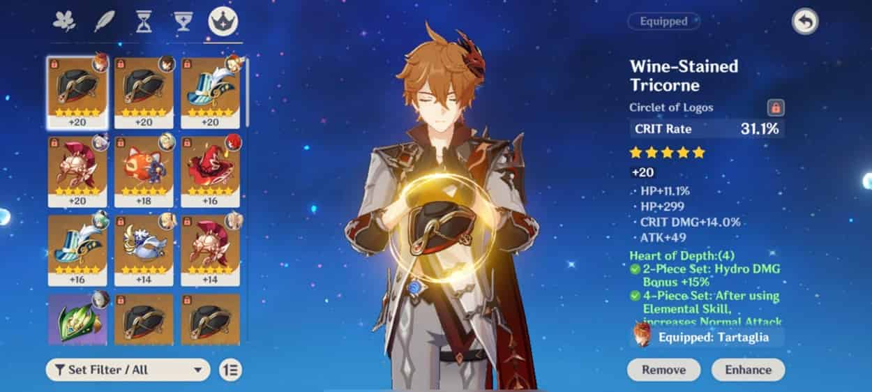 How to check Genshin Impact Guide to CRIT Rate and CRIT DMG ID