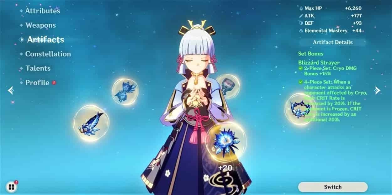 How to check Genshin Impact Guide to CRIT Rate and CRIT DMG ID