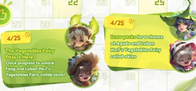 How to check Honor of Kings × Vegetables Fairy collab event coming soon! ID