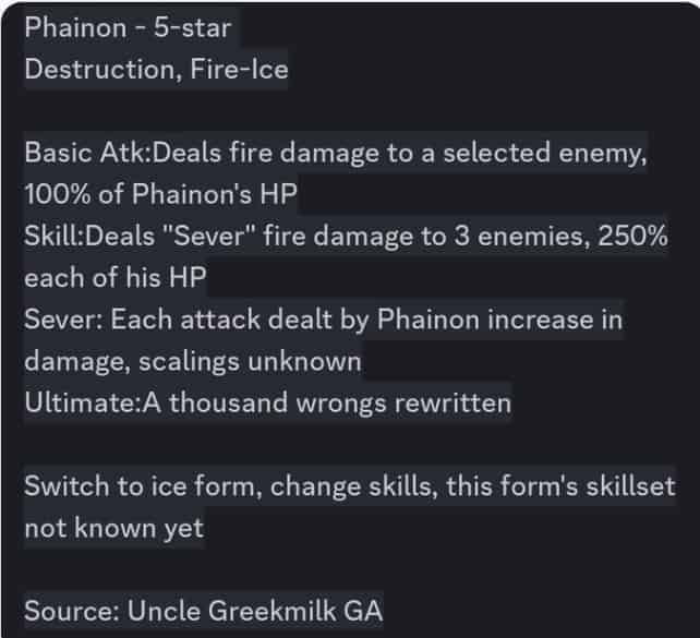 How to check HSR 3.4 New Character Phainon Leaks Hint: Everything We Know ID