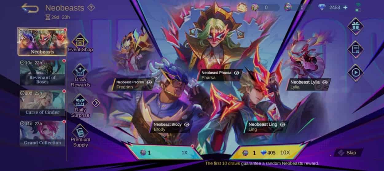 How to check Mobile Legends Guide to Neobeasts 2.0 Event ID