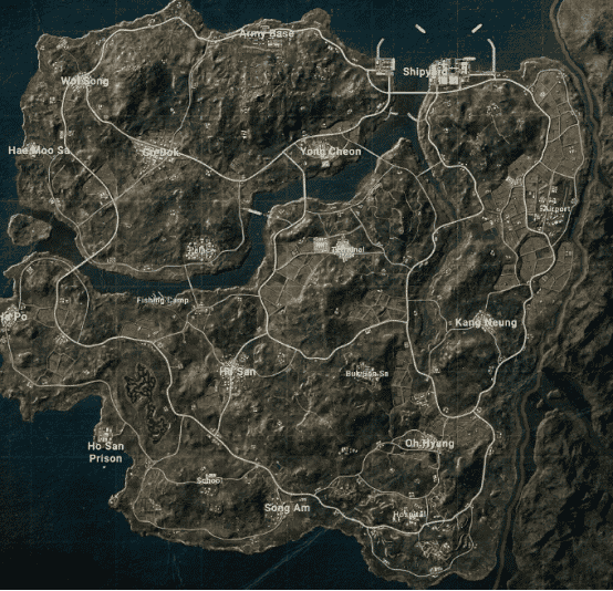 如何检查PUBG MOBILE Taego地图全解析｜六大核心区域战术详解ID