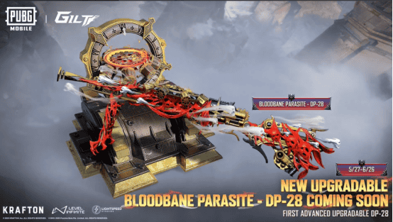How to check PUBG MOBILE Releases First Ultimate DP-28 Skin – Bloodbane Parasite Showcase & Full Evolution ID