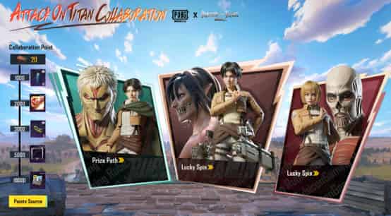 Cách kiểm tra ID PUBG Mobile × Tấn công vào sự hợp tác của Titan: Levi, Eren, Mikasa, trang phục Armin và tất cả các phần thưởng