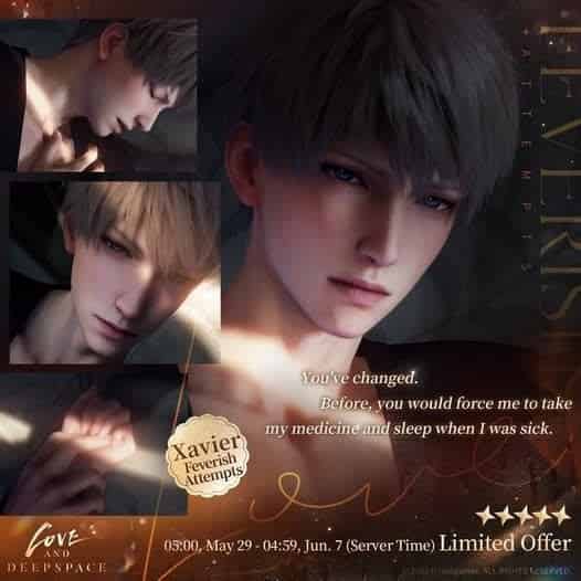 How to check Love and Deepspace | The New 5-Star Memory Limited Wish Pool [Xavier: Feverish Attempts] is Coming Soon! ID