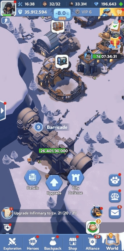 如何檢查《Whiteout Survival》各類建築功能指南ID