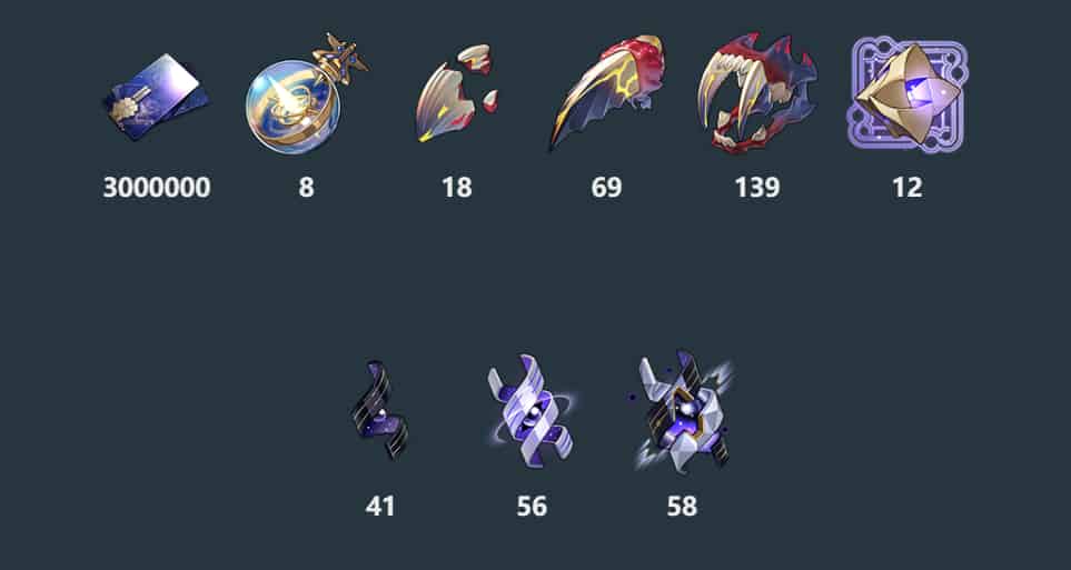 How to check Honkai: Star Rail | Saber's Materials in Version 3.4 ID