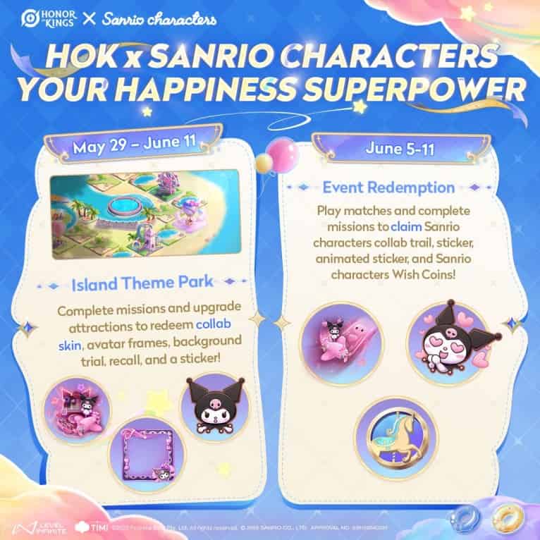 How to check Honor of Kings × Sanrio collab event coming soon! ID