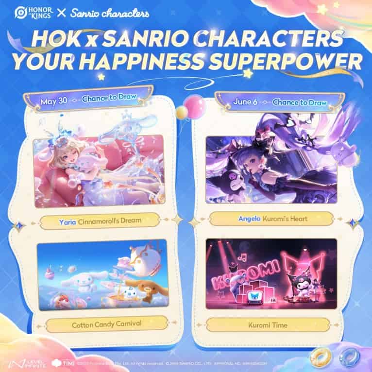 How to check Honor of Kings × Sanrio collab event coming soon! ID