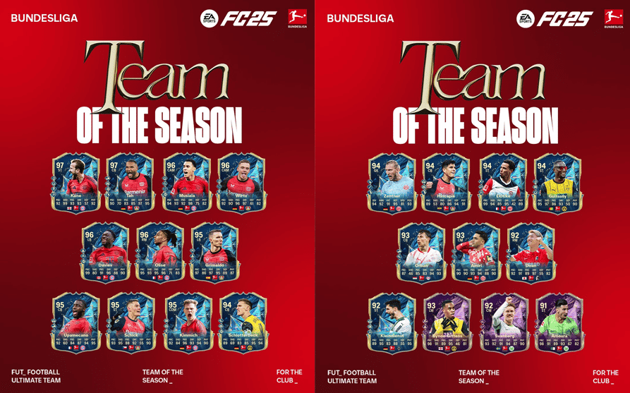 How to check EA FC 25 TOTS revealed – official best xi for premier league & top leagues ID