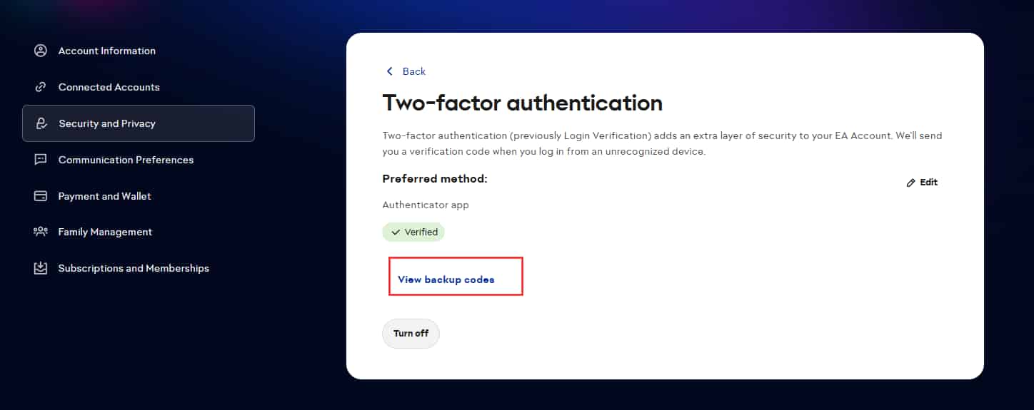 How to check Get FC 25 Origin Backup Codes ID