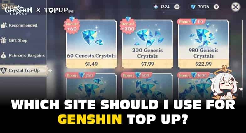 How to check Which Site Should I Use for Genshin Top Up: 4 Best Genshin Top Up Centers ID
