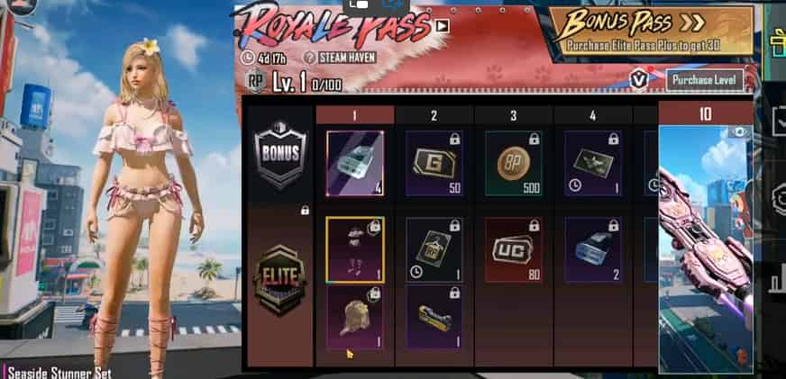 How to check Odměny PUBG Mobile A14 Season Royale Pass Rewards! ID
