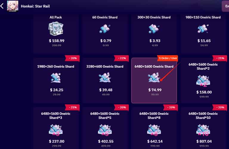 How to check Honkai Star Rail Oneiric Shards: Your Guide to Affordable 6480 + 1600 Packs ID
