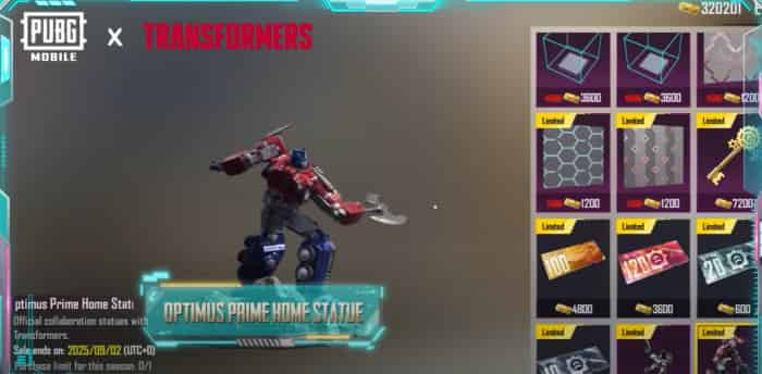 How to check PUBG MOBILE X Transformers Collaboration Items Are Here! Autobots, transform! ID