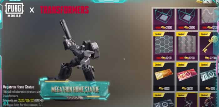 How to check PUBG MOBILE X Transformers Collaboration Items Are Here! Autobots, transform! ID