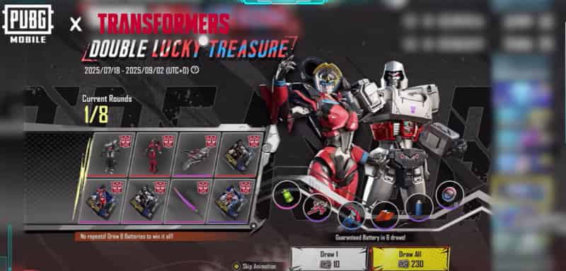 How to check PUBG MOBILE X Transformers Collaboration Items Are Here! Autobots, transform! ID