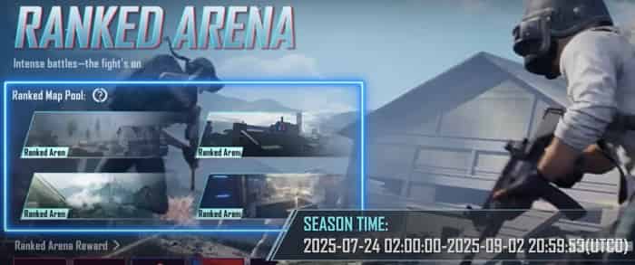 How to check PUBG MOBILE 3.9 Ranked Arena - Four Random Modes, Brand New Rewards! ID