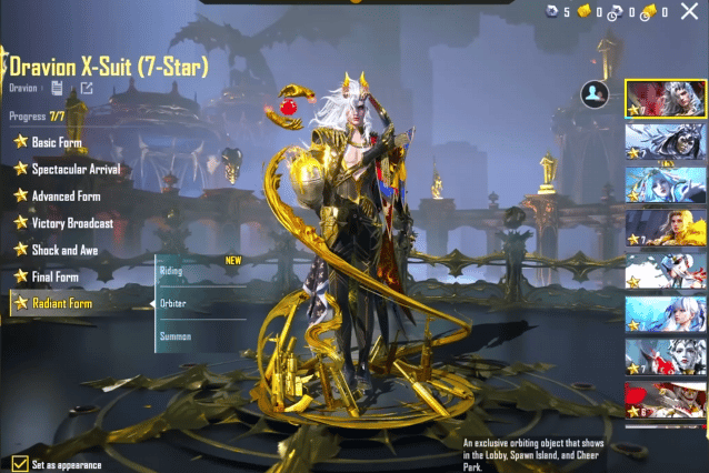 如何檢查PUBG Mobile推出Dravion X-Suit：天蛟之怒，限時Lucky Spin開放ID