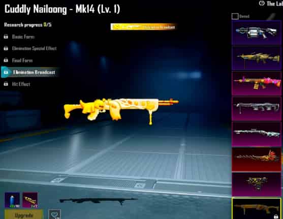 How to check PUBG MOBILE × Nailoong Collaboration Launch: Adorable Dino Companion and Exclusive Mk14 Skin ID