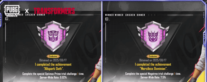 How to check PUBG MOBILE TRANSFORMERS Trial Is Here! ID