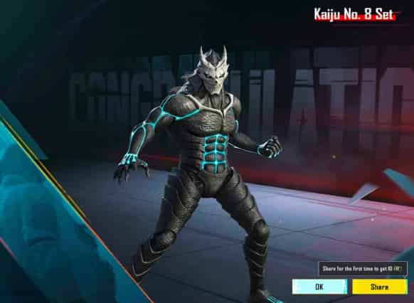 How to check PUBG MOBILE x Kaiju No. 8 Collaboration: Exclusive Skins, Sets & Themed Items Revealed ID
