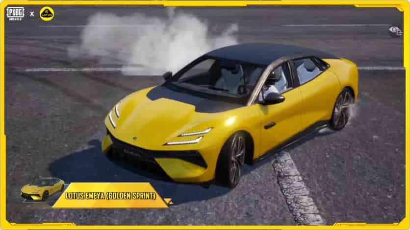 How to check PUBG Mobile x Lotus Collaboration: Emira & Emeya Supercar Skins, Event Guide & Details ID
