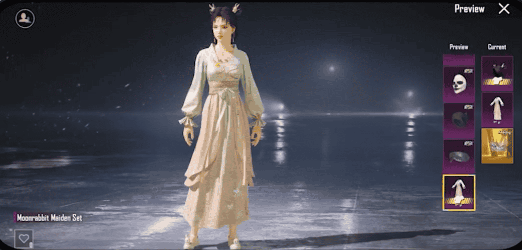 How to check PUBG Mobile Moonrabbit Maiden Set: Mythic PDP Drop & Hanfu Style Revealed ID